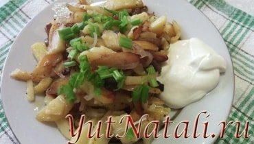 Жареная картошка на сале